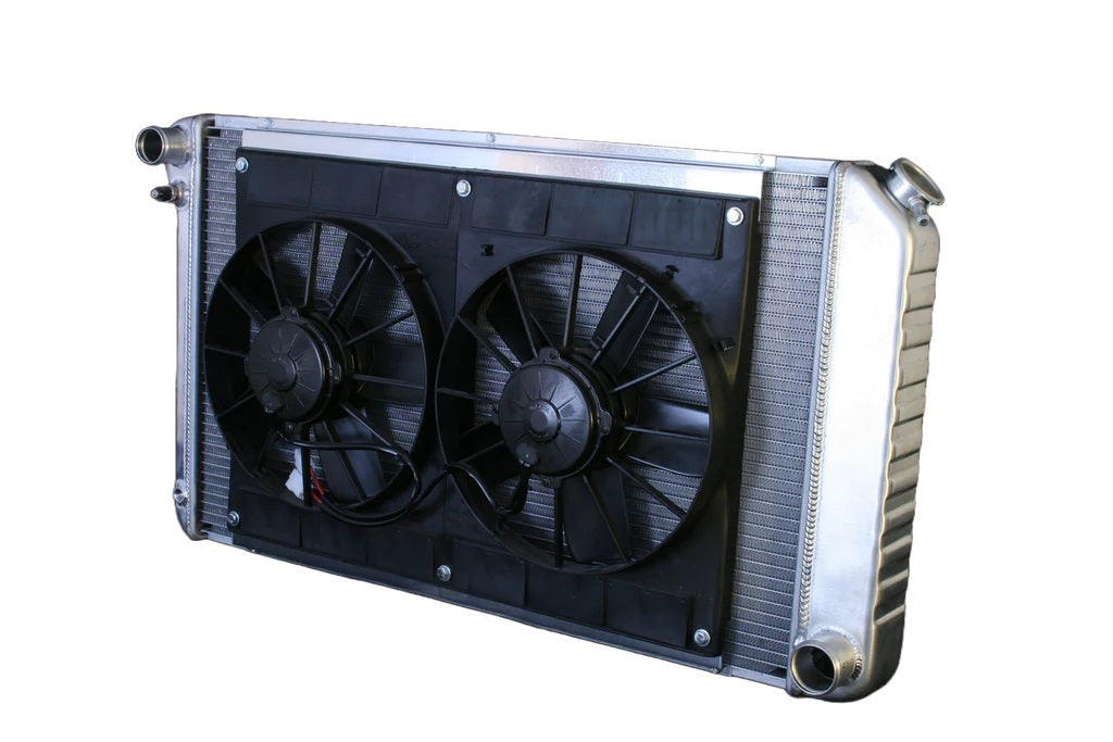 DEWITTS RADIATOR 32-4139034M Radiator w/Fans Chevelle 73-77 Manual Trans Raw