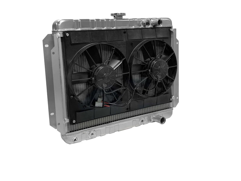 DEWITTS RADIATOR 32-6139016A Radiator w/Fans Impala LS 65-70 Auto Trans Raw