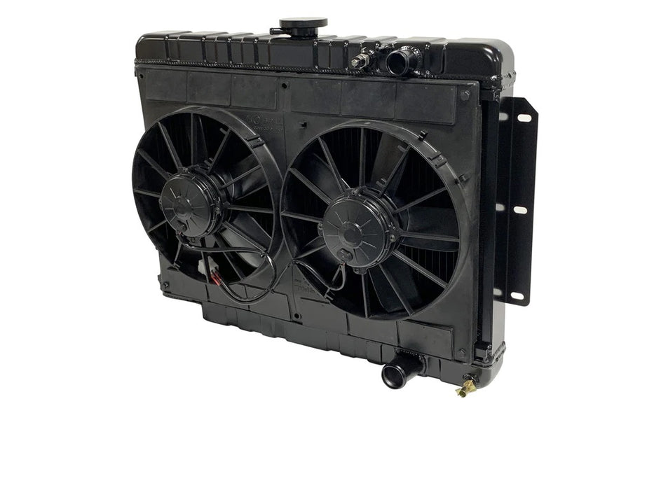 DEWITTS RADIATOR 32-6239014M Radiator w/Fans Impala LS 59-64 Man Trans Blk