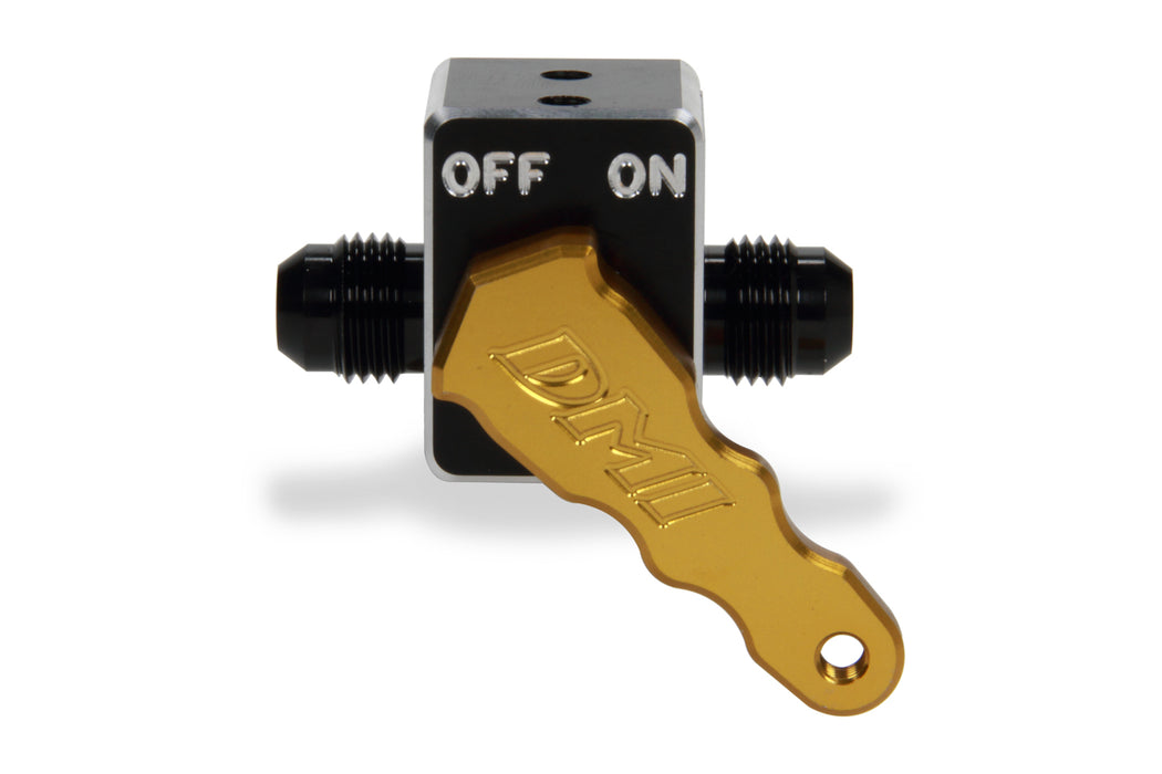 DIVERSIFIED MACHINE FRC-1000 Aluminum Fuel Shut-Off Valve - Gold Handle