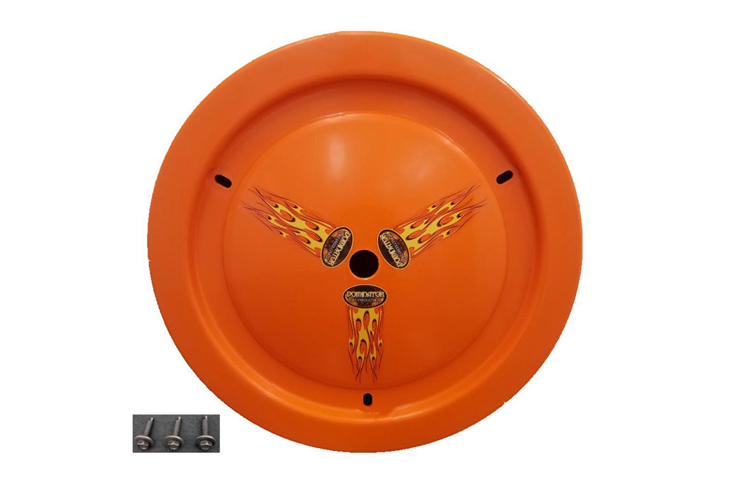 DOMINATOR RACE PRODUCTS 1006-B-OR Wheel Cover Bolt-On Orange Real Style
