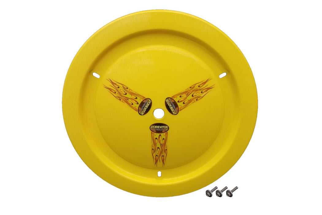 DOMINATOR RACE PRODUCTS 1006-B-YE Wheel Cover Bolt-On Yellow Real Style
