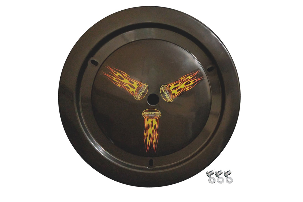 DOMINATOR RACE PRODUCTS 1006-D-BK Wheel Cover Dzus-On Black Real Style