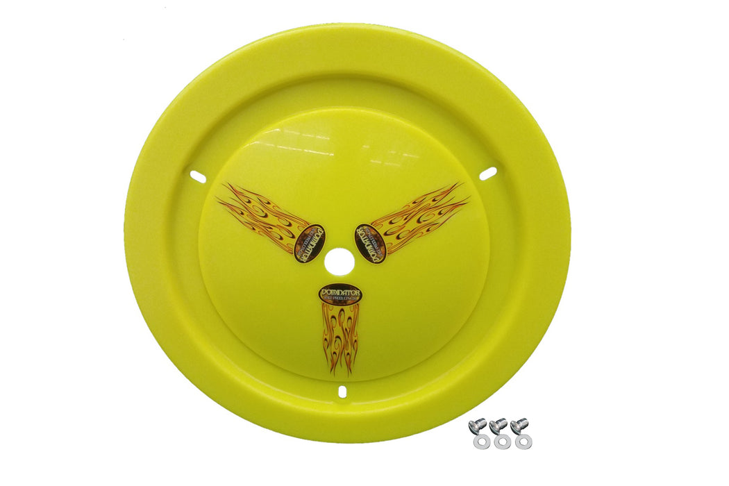 DOMINATOR RACE PRODUCTS 1006-D-FYE Wheel Cover Dzus-On Fluo Yellow Real Style