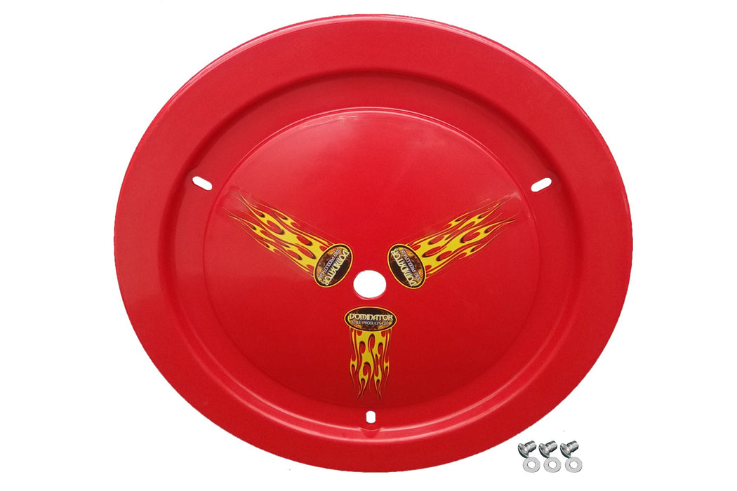 DOMINATOR RACE PRODUCTS 1006-D-RD Wheel Cover Dzus-On Red Real Style