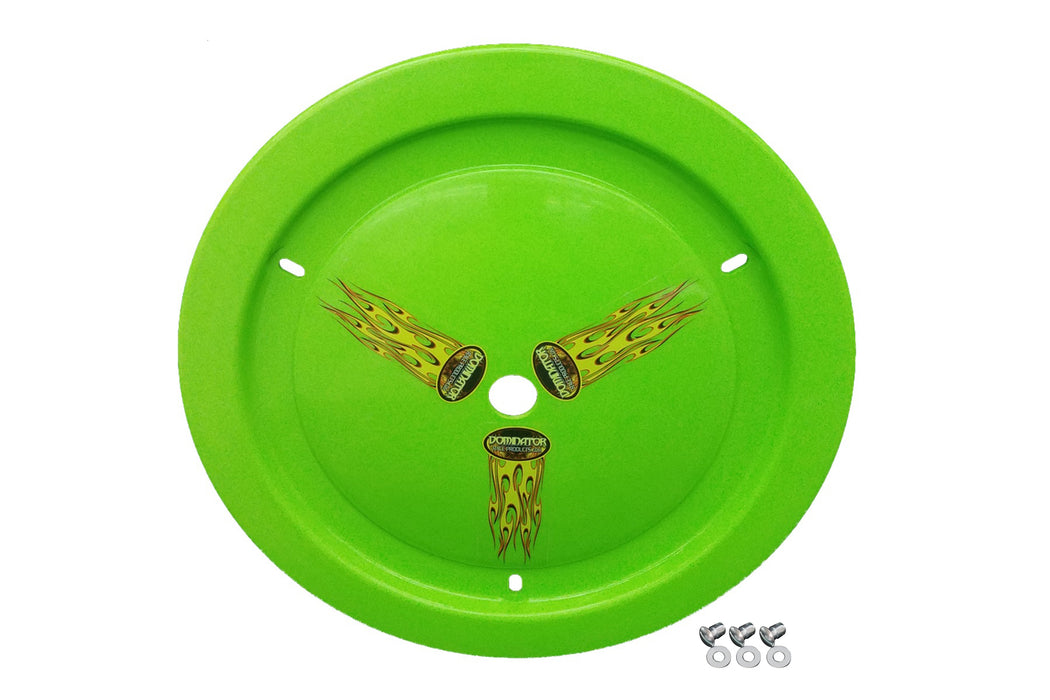 DOMINATOR RACE PRODUCTS 1006-D-XG Wheel Cover Dzus-On Xtr Green Real Style
