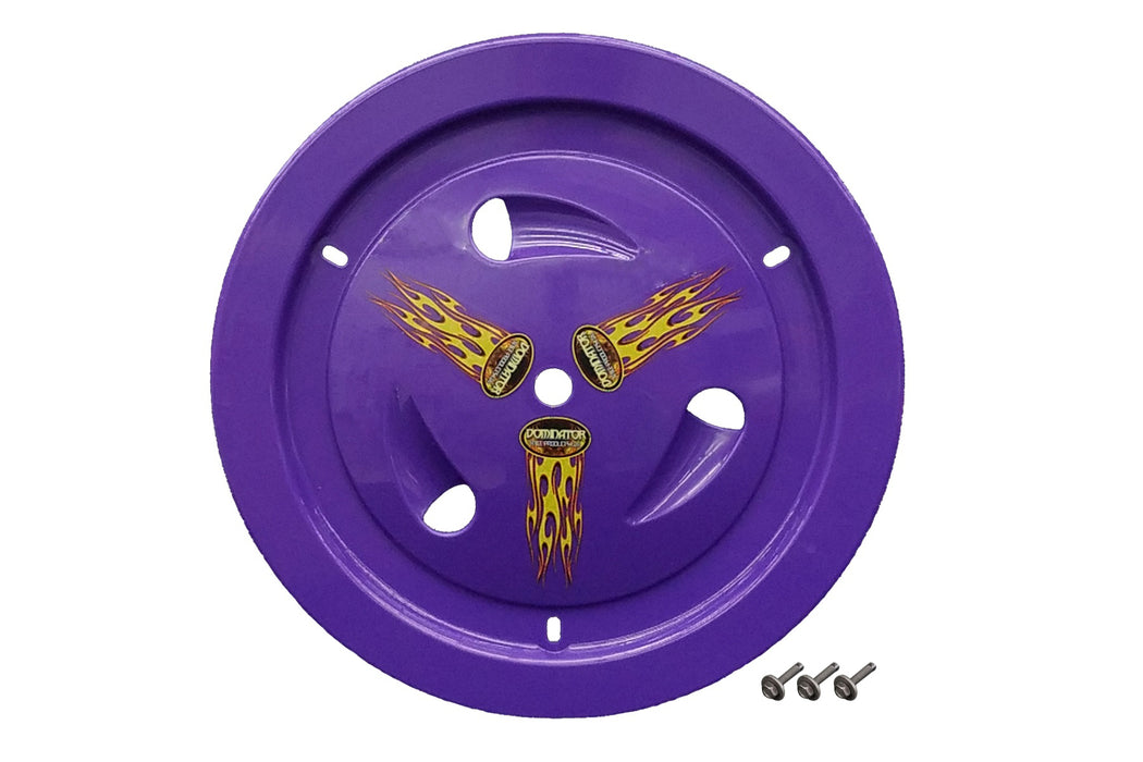 DOMINATOR RACE PRODUCTS 1007-B-PU Wheel Cover Bolt-On Purple Real Style