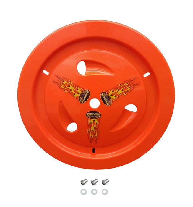 DOMINATOR RACE PRODUCTS 1007-D-FLO-OR Wheel Cover Dzus-On Fluo Orange Real Style
