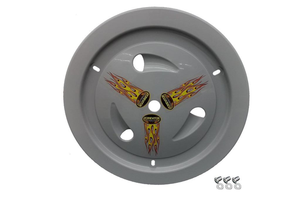 DOMINATOR RACE PRODUCTS 1007-D-GRY Wheel Cover Dzus-On Gray Real Style
