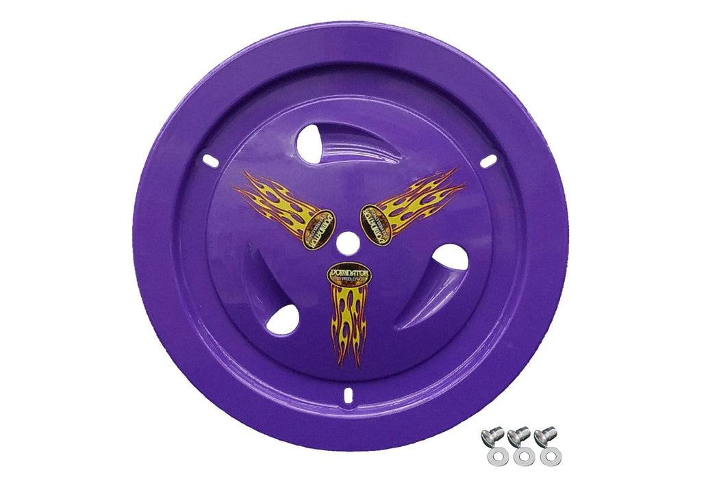DOMINATOR RACE PRODUCTS 1007-D-PU Wheel Cover Dzus-On Purple Real Style