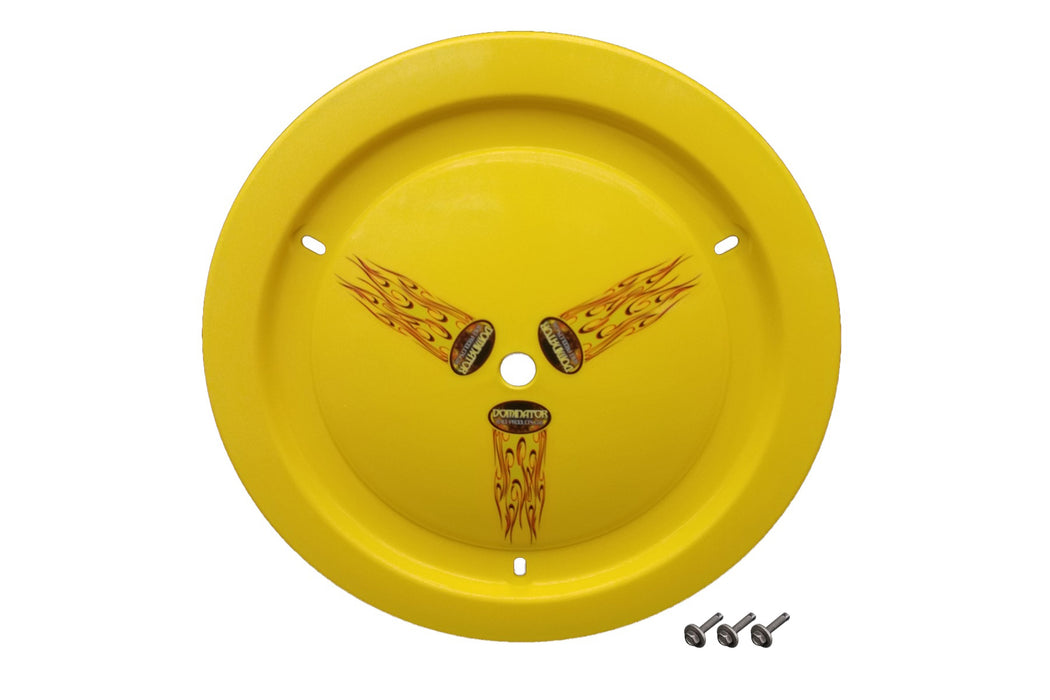 DOMINATOR RACE PRODUCTS 1012-B-YE Wheel Cover Bolt-On Yellow