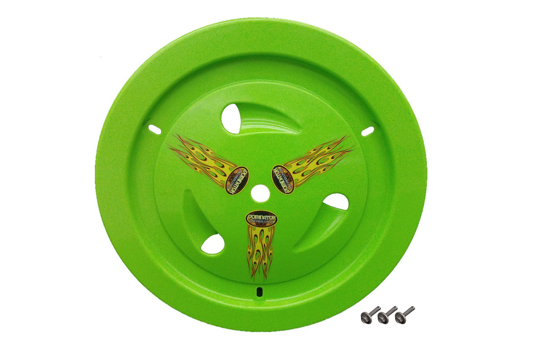 DOMINATOR RACE PRODUCTS 1013-B-XG Wheel Cover Bolt-On Xtr Green