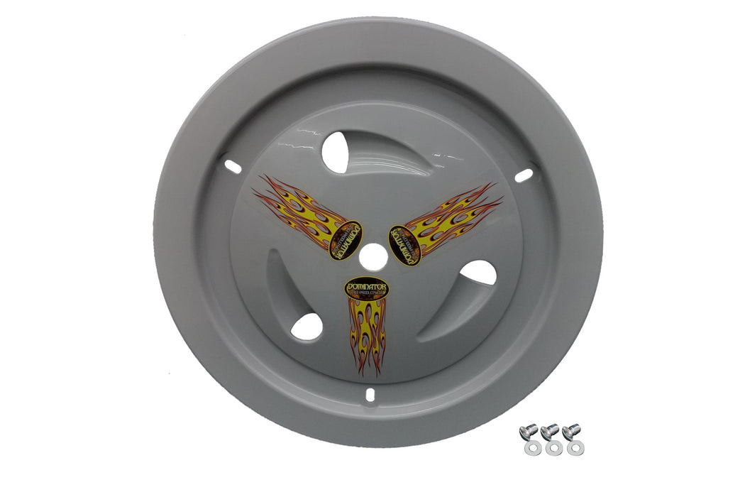 DOMINATOR RACE PRODUCTS 1013-D-GRY Wheel Cover Dzus-On Gray
