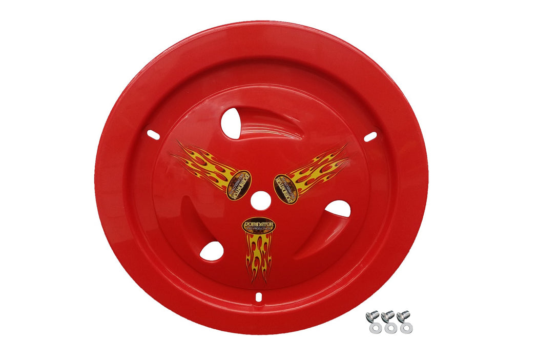 DOMINATOR RACE PRODUCTS 1013-D-RD Wheel Cover Dzus-On Red