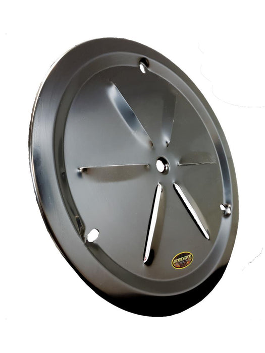 DOMINATOR RACE PRODUCTS 1031-B-BK Wheel Cover Louver Vent Alum Bolt 15in Black