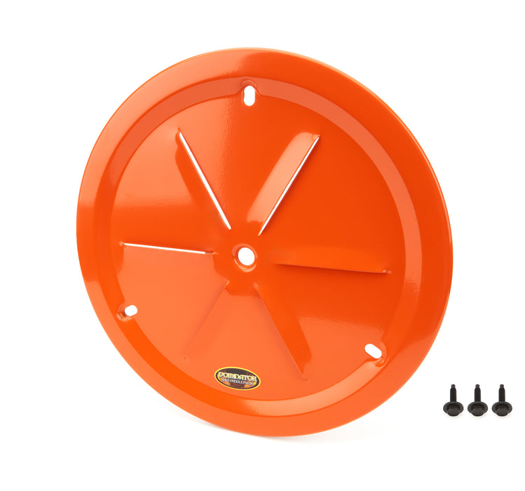 DOMINATOR RACE PRODUCTS 1031-B-OR Wheel Cover Louver Vent Alum Bolt 15in Orange