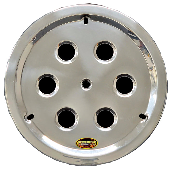 DOMINATOR RACE PRODUCTS 1032-B-POL Wheel Cover Hole Vent Alum Bolt 15in Polished