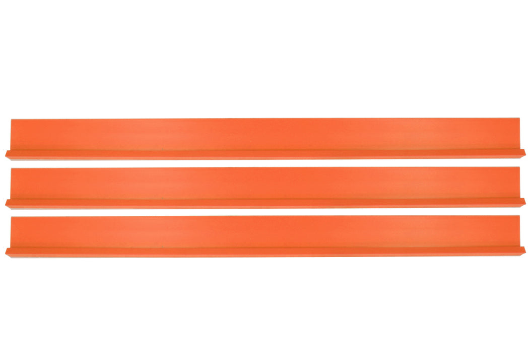 DOMINATOR RACE PRODUCTS 1100-FLOOR Dirt Rocker Set Flou Orange 3pc