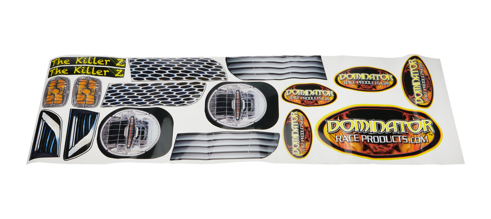 DOMINATOR RACE PRODUCTS 324 Graphics Headlight 81 Z-28 Camaro Killer Z