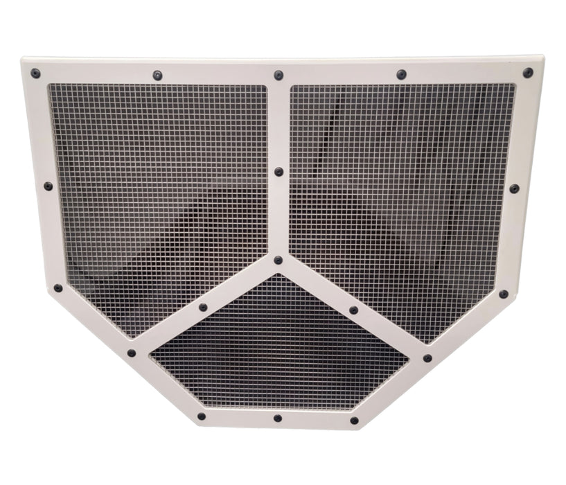 DOMINATOR RACE PRODUCTS 551-WH Shaker Screen Radiator Mod White