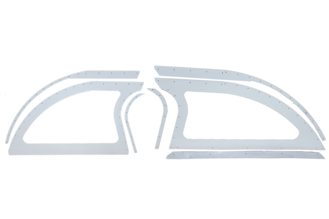 DOMINATOR RACE PRODUCTS 805-AL-WH Aluminum Sails White Pair Open Style