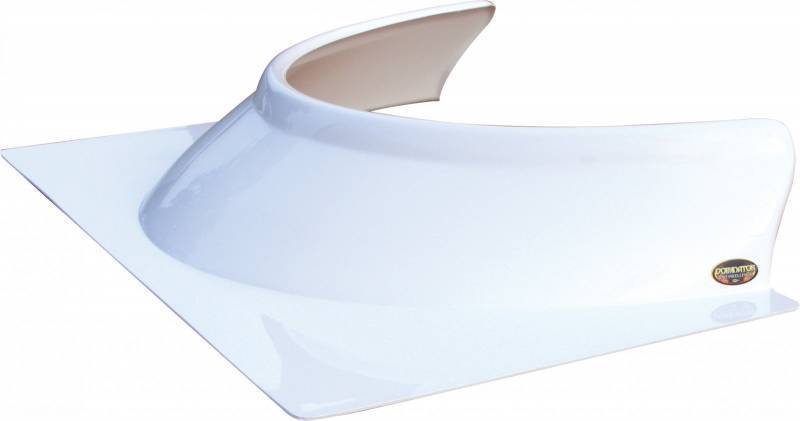 DOMINATOR RACE PRODUCTS 900-WH Rock Guard Formed 3in Tall White