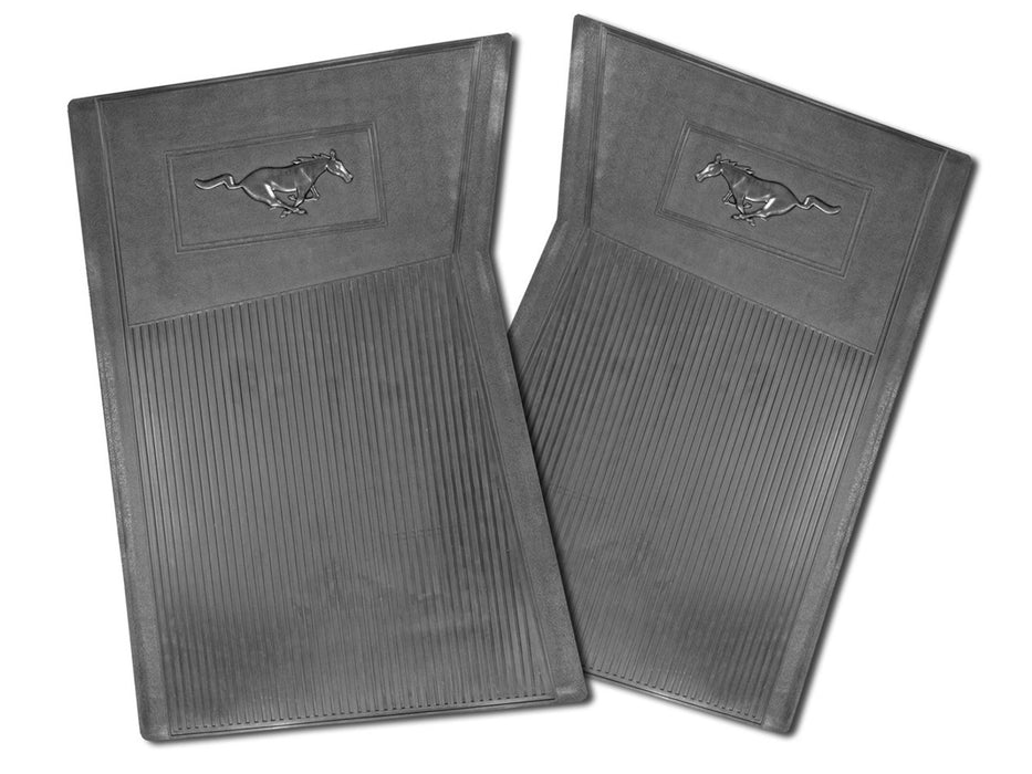 DRAKE AUTOMOTIVE GROUP C5ZZ-6513086-BK 65-66 Mustang Pony Floor Mats Black