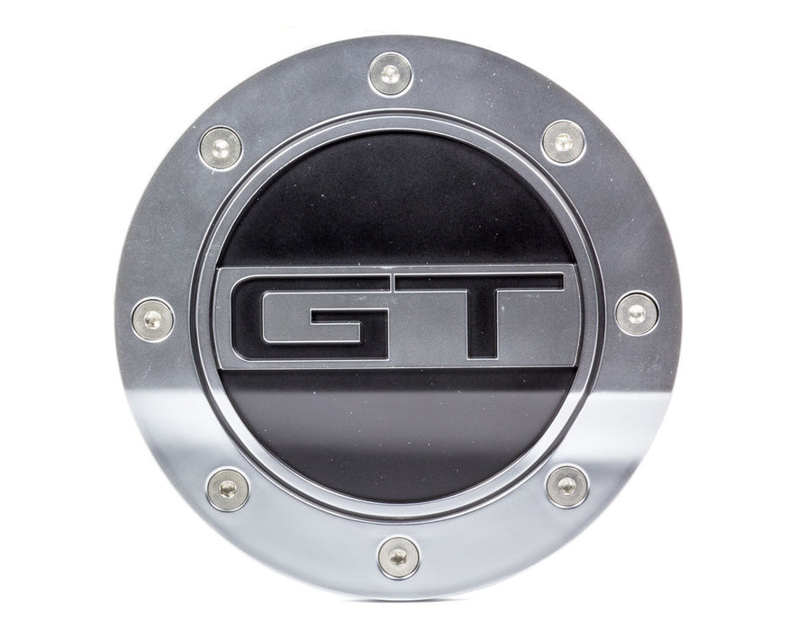 DRAKE AUTOMOTIVE GROUP FR3Z-6640526-GS Fuel Door GT Silver/Blk 15-   Mustang
