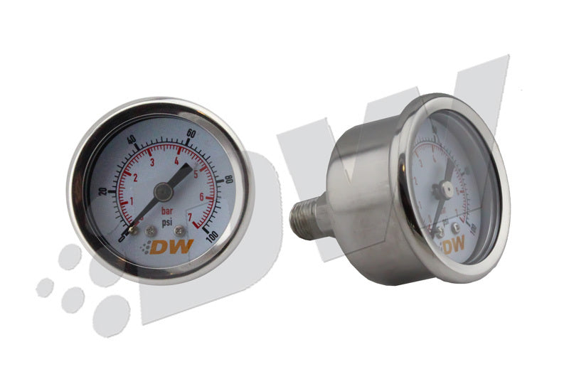 DEATSCHWERKS 6-01-G Fuel Pressure Gauge 0-100 psi 1.5in Dia.