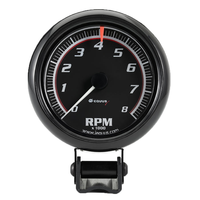 EQUUS E6086 2-1/2 Dia Tachometer 8000 RPM Black Dial