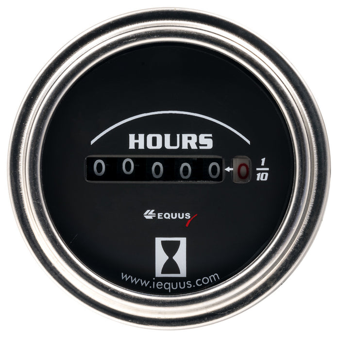 EQUUS E7210 2.0 Dia Hourmeter Gauge Chrome
