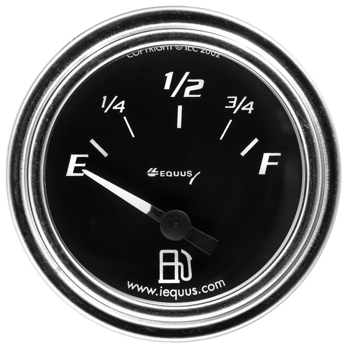 EQUUS E7361 2.0 Dia Fuel Level Gauge Chrome