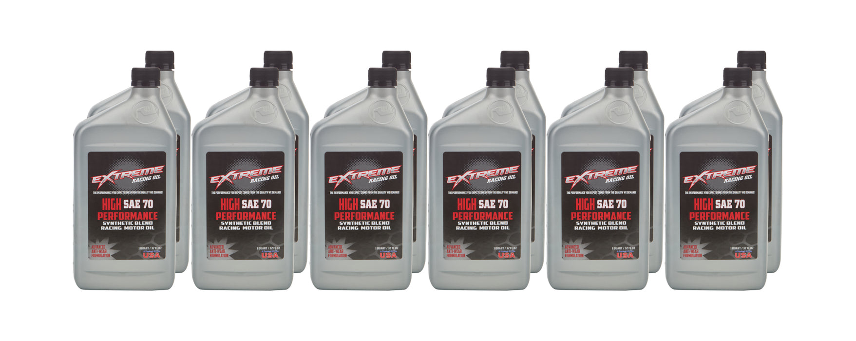 EXTREME RACING OIL HPSAE-70C SAE 70 Synthetic Blend 12 x 1 Quart
