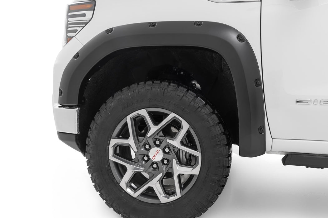 Rough Country F-C11950A-RCGB Traditional Pocket Fender Flares Gloss Black GMC Sierra 1500 2WD/4WD (19-23) Rough Country - Truck Part Superstore