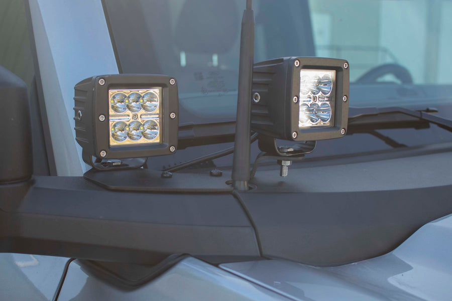 Fishbone Offroad FB21350 2022-Present Bronco Cowl Light Brackets Fishbone Offroad - Truck Part Superstore