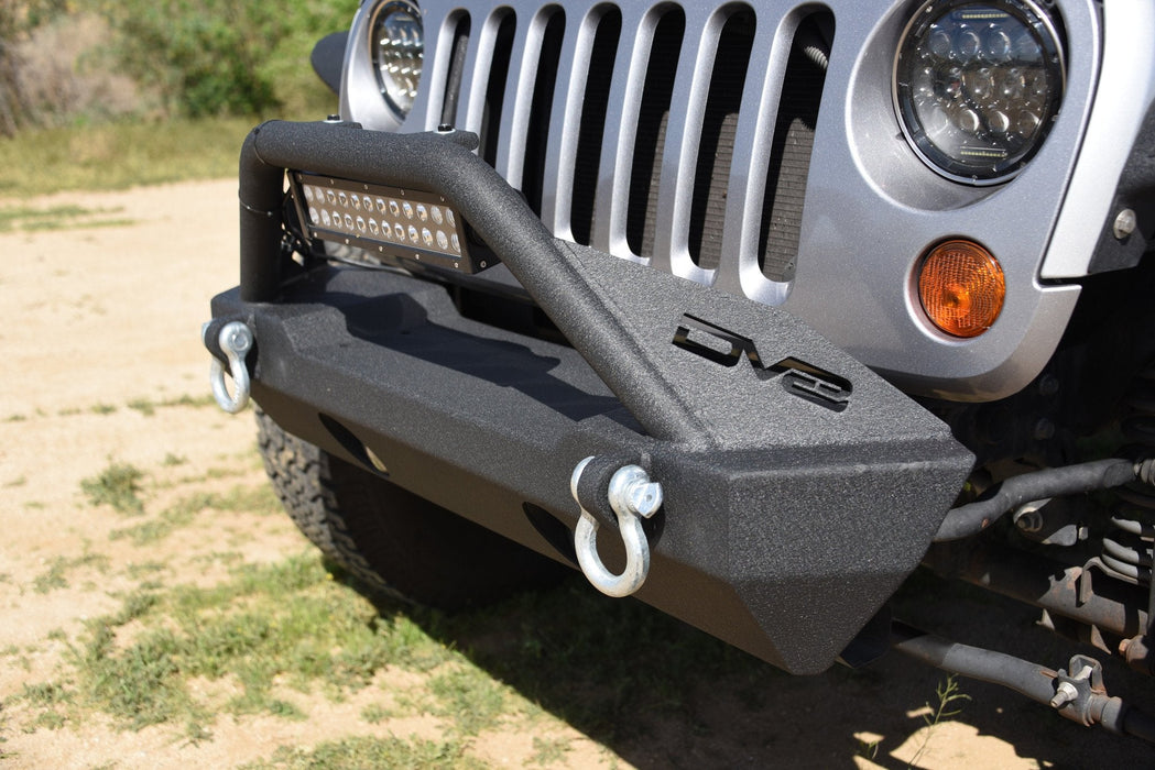 DV8 Offroad FBSHTB-15 Jeep JK/JL Front Bumper w/Fog Light Holes FS-15 07-18 Wrangler JK/JL Steel Stubby DV8 Offroad - Truck Part Superstore