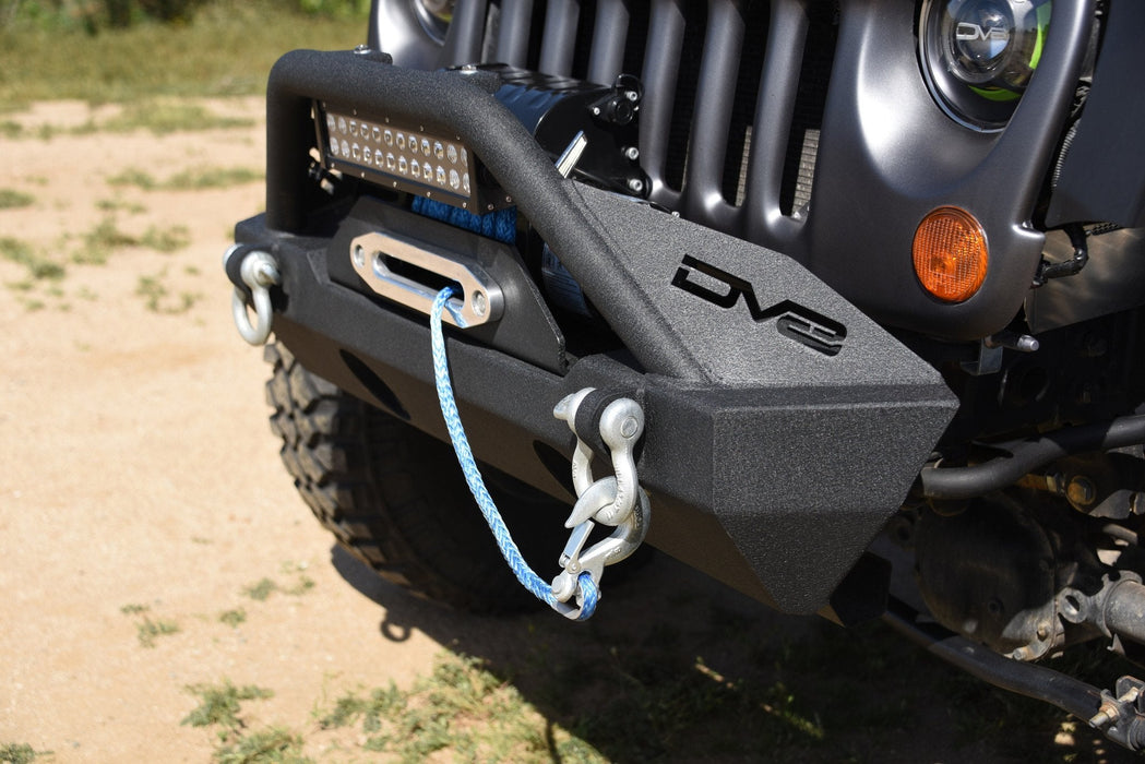 DV8 Offroad FBSHTB-15 Jeep JK/JL Front Bumper w/Fog Light Holes FS-15 07-18 Wrangler JK/JL Steel Stubby DV8 Offroad - Truck Part Superstore