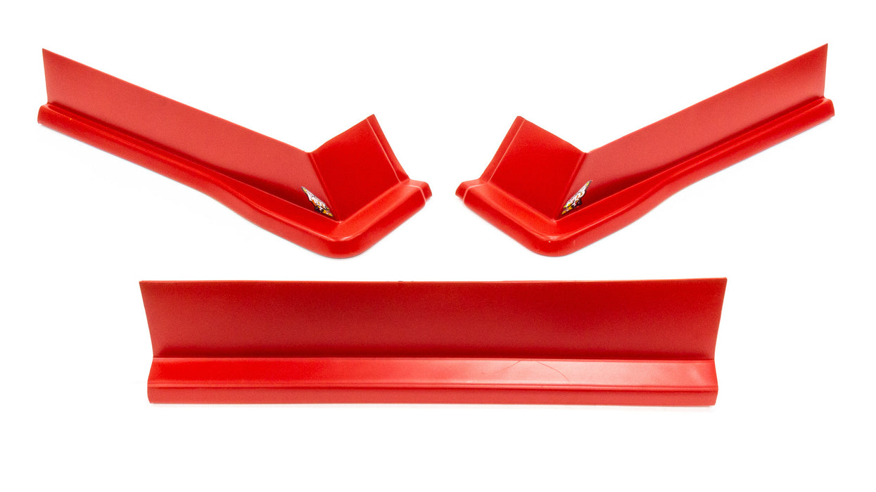 FIVESTAR 3022-417-R Modified Aero Valance 3pc. Red