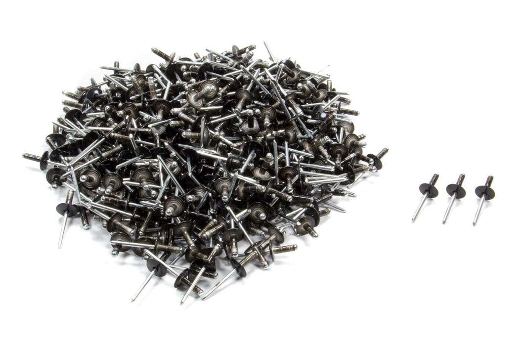 FIVESTAR 814B-500L Lrg Hd Rivet Black Multi -grip 500pk