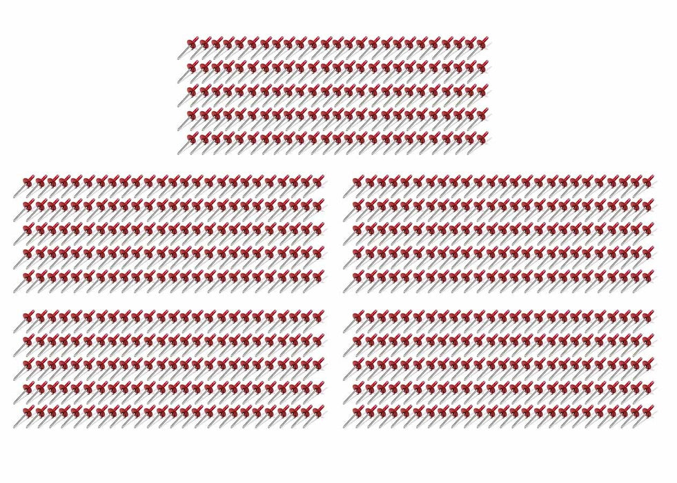 FIVESTAR 814R-500L Lrg Hd Rivet Red Multi-Grip 500pk