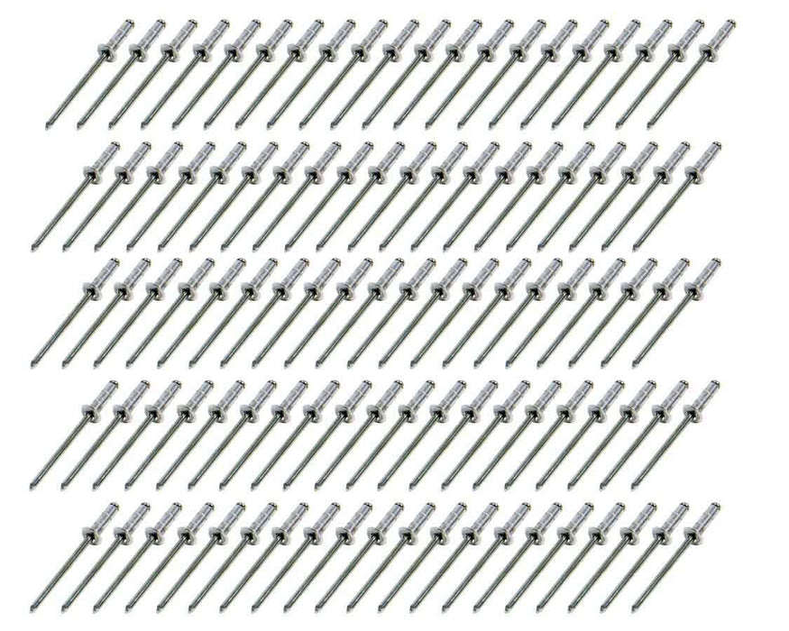 FIVESTAR 815-100S Small Head Rivet Silver 100pc 1/8in