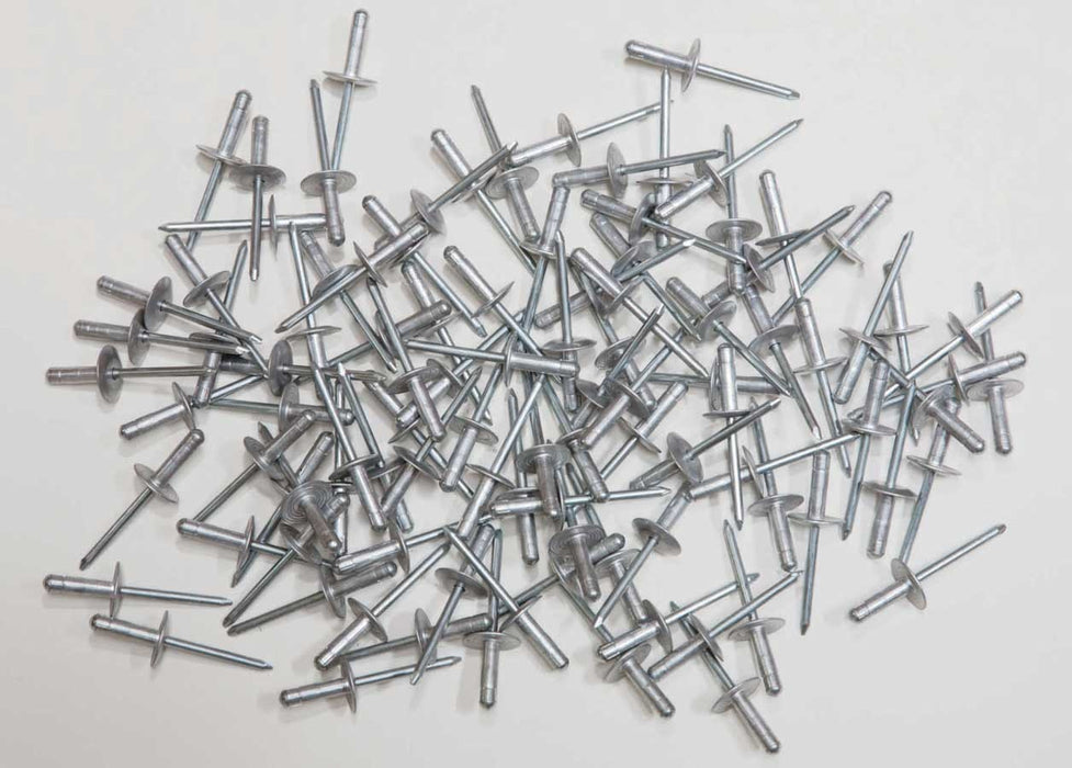 FIVESTAR 816-100L Large Head Rivet Silver 100pc 3/16in