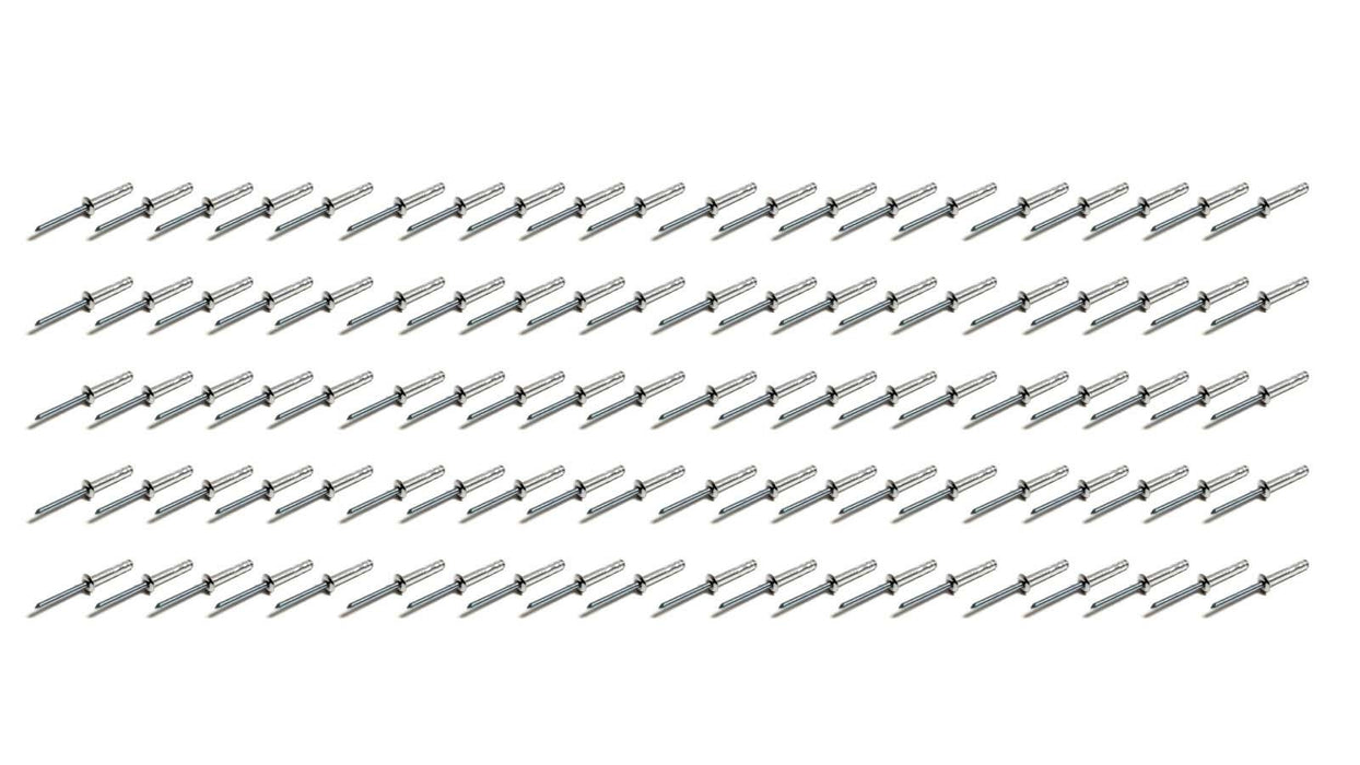 FIVESTAR 816A-100S Small Head Rivet Silver 100pc 3/16in Long Shank