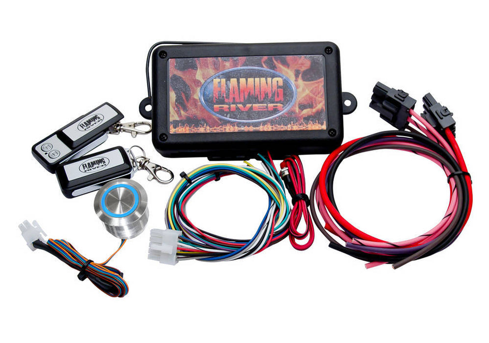 FLAMING RIVER FR60004 Programmable Keyless Ignition Dash Mount