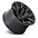 Fuel 1PC D8032220B447 D803 22X12 5X5.5 G-BLK-MILL -44MM - Truck Part Superstore