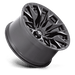 Fuel 1PC D80324207547 D803 24X12 5X5.0 G-BLK-MILL -44MM - Truck Part Superstore