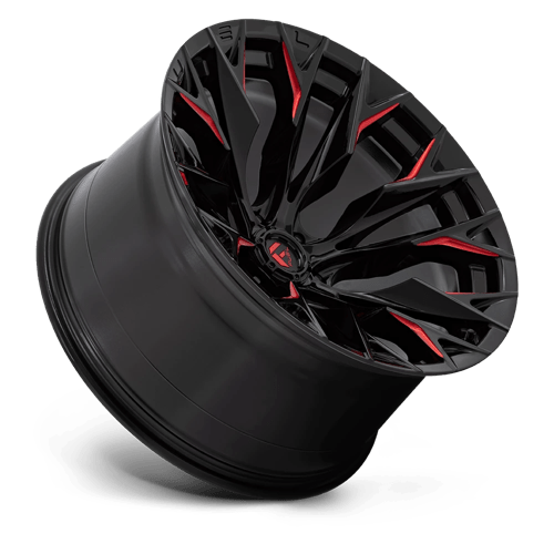 Fuel 1PC D82322208947 D823 22X12 6X135 G-BLK MILL C-RED -44MM - Truck Part Superstore