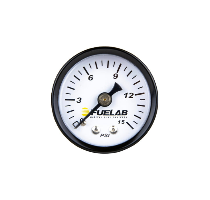FUELAB FUEL SYSTEMS 71502 Fuel Pressure Gauge Carb 0-15psi