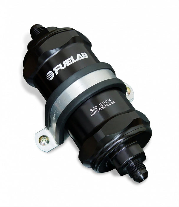 FUELAB FUEL SYSTEMS 81832-1 Fuel Filter In-Line 3in 6 Micron Fiberglass 8AN