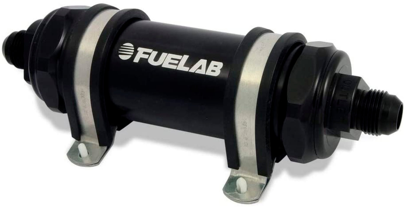 FUELAB FUEL SYSTEMS 82833-1 Fuel Filter In-Line 5in 6 Micron Fibgerglas 10AN